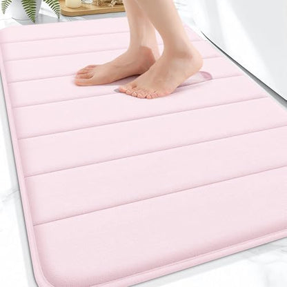 OLANLY Memory Foam Bath Mat 30x20, Super Soft and Absorbent Bathroom Rugs
