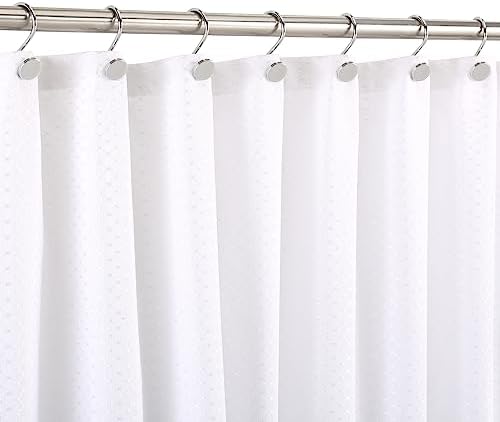CHICTIE Chrome Shower Curtain Hooks, Rustproof Shower Curtain Rings for Bathroom, Metal Shower Hooks for Shower Curtain Rod, Modern Decorative Shower Curtain Hangers Set of 12, Round Heavy Duty Design