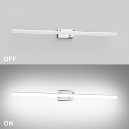 Aipsun 48 inch LED Vanity Lights Adjustable Bathroom Wall Light Fixtures Bathroom Lighting Fixture Over Mirror Chrome Modern Vanity Lighting 5500K
