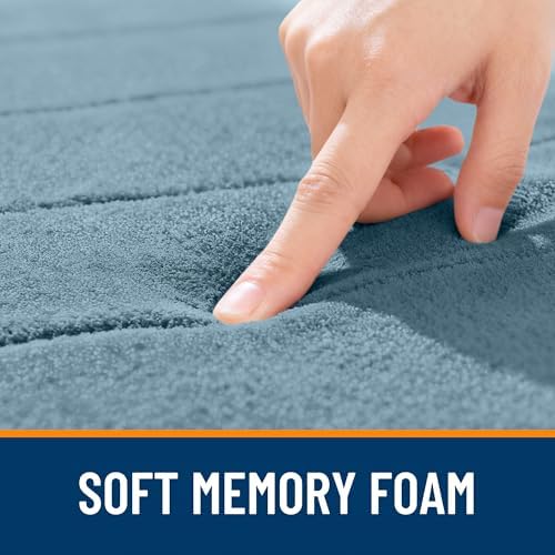 OLANLY Memory Foam Long Bathroom Rugs Runner 44x20, Super Soft Absorbent
