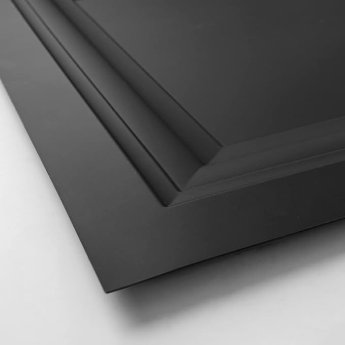 Art3d 24-Pack Square Drop Ceiling Tile 2ft x 2ft in Black, PVC Ceiling Panel 24 x 24in. - Compatible with 15/16" Drop Ceil Grid System