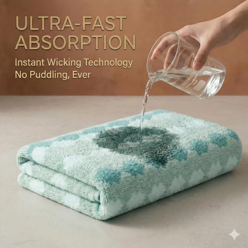 Microfiber Bath Towels 2-Pack | 27x54 Inches, Ultra Absorbent & Quick-Dry | Lightweight Travel Towels for Gym, Yoga, Sports & Spa | Fits Body & Hair | Lint-Free & Machine Washable t
