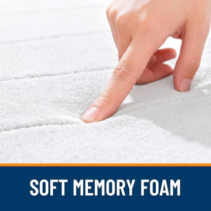 OLANLY Memory Foam Large Bath Mat 44x32, Super Soft Absorbent Bathroom Rugs