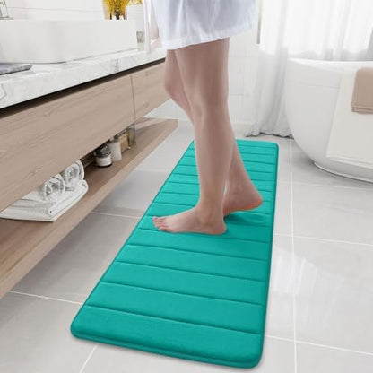Buganda Memory Foam Bath Mat 59 x 17, Ultra Soft Absorbent Bathroom Rugs