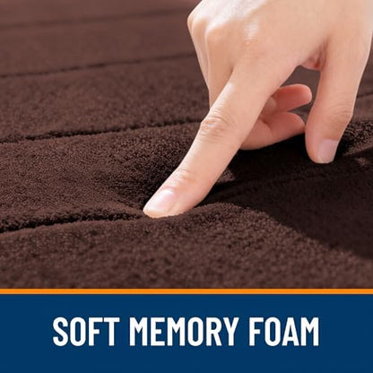 OLANLY Memory Foam Large Bath Mat 40x32, Super Soft Absorbent Bathroom Rugs