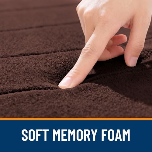 OLANLY Memory Foam Bath Mat 30x20, Super Soft and Absorbent Bathroom Rugs