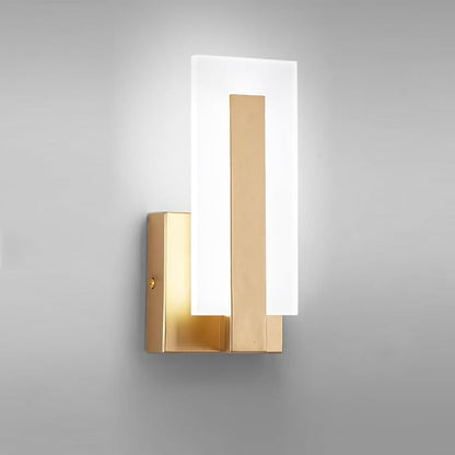 Modern LED Wall Sconces, 8W Indoor Acrylic Wall Mounted Lighting Fixture, 6000K Cool White Hardwired LED Wall Lamp for Living Room, Bedroom, Corridor, Bedside