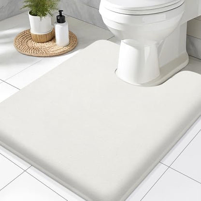 Smiry Memory Foam Toilet Rugs 24x20, Extra Soft Absorbent Bathroom Rugs