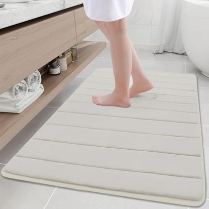 Buganda Memory Foam Bath Mat 44 x 32, Ultra Soft Absorbent Bathroom Rugs