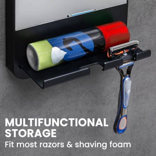 TAILI Shower Mirror Fogless for Shaving,Fogless Mirror Suction Wall Mounted