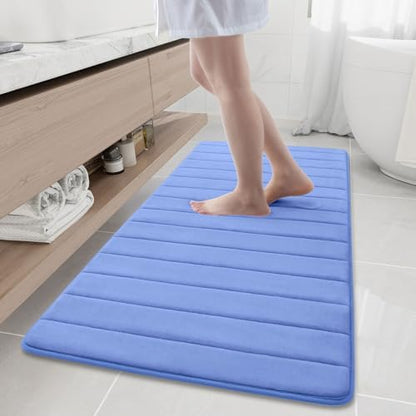 Buganda Memory Foam Bath Mat 60 x 24, Ultra Soft Absorbent Bathroom Rugs