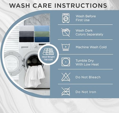 Extra Large Bath Sheet Set of 4,Ultra Soft Fluffy Towel,35”x 70”Oversized Bath Towel Set,Premium Microfiber Bathroom Towel Set Highly Absorbent Quick Dry Shower Towel for Bathroom,Hotel,Spa (White)