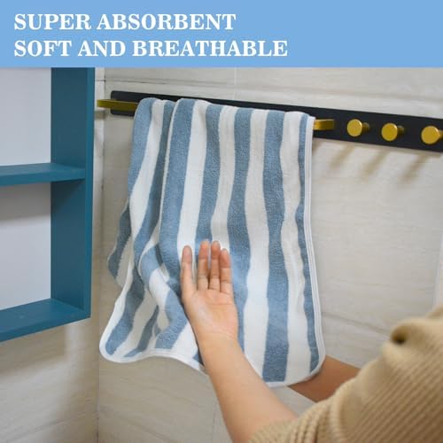 KinHwa Hand Towels for Bathroom, Microfiber Face Towels, 16x30 Inch, 4 Pack