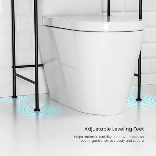 Home Zone Living Over-the-Toilet Bathroom Storage Cabinet Organizer