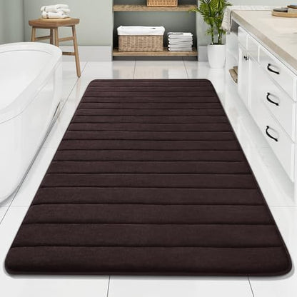 Buganda Memory Foam Bath Mat 70 x 34, Ultra Soft Absorbent Bathroom Rugs