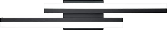 PRESDE 24 Inch LED Vanity Light Bar, Modern Black Bathroom Lighting Fixture Over Mirror