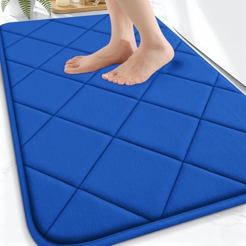 OLANLY Memory Foam Bath Mat 30x20, Ultra Soft and Absorbent Bathroom Rugs
