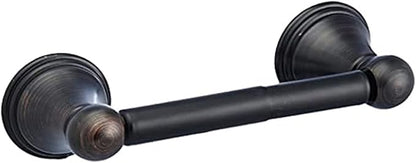Amazon Basics Modern 5 Piece Bathroom Hardware Set, Oil Rubbed Bronze, Towel Bar, Toilet Paper Holder, Towel Ring, Robe Hook