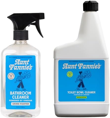 Aunt Fannie's Bathroom Cleaning Bundle, Spray + Bowl Cleaner, 2 Pieces