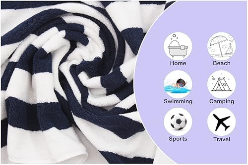 ORIGINAL KIDS Wash Cloths - 100% Cotton Set of 12 Cabana Stripe Washcloths