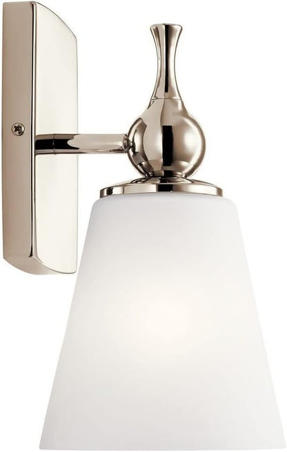 Kichler, Cosabella 6 Inch 1 Light Wall Sconce with Satin Etched Cased Opal Shade in Champagne Bronze, 55090