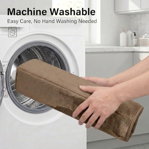 2 Piece Memory Foam Bath Mat Set, Extra Soft Absorbent Bathroom Rugs with U-Shaped Toilet Rug, Non-Slip Backing, Machine Washable, 24x16 + 20x20 U-Shaped, Coffee