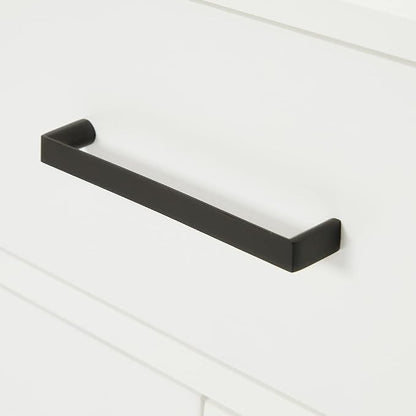 ARIEL Hepburn 30-inch Bathroom Vanity Base Cabinet,Solid Wood, 2 Soft Closing Doors, 1 Dovetail Drawers, White