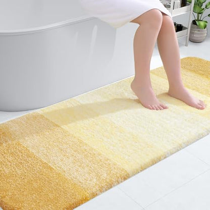 OLANLY Bathroom Runner Rug 70x24, Extra Soft Absorbent Microfiber Bath Rugs