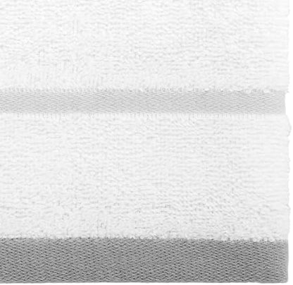 IZOD – Washcloths, Plush Ringspun Cotton Blend Towels with Absorbent Terry & Durable Hem, Striped Bathroom Towels, Set of 4 (Sandbar Grey)