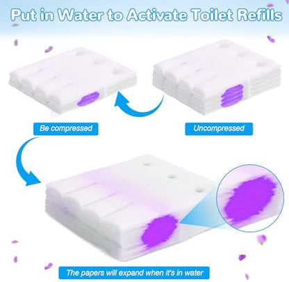 36 Count Flushable Toilet Bowl Cleaner Refills, Toilet Cleaner Refill Pads