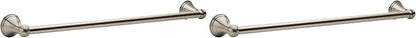 Moen Preston Collection Brushed Nickel 18-Inch Single Bathroom Towel Bar, DN8418BN (Pack of 2)