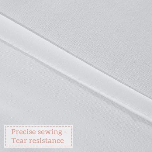 Homechoice Decor 2 Pack Fabric Shower Curtain Set, 36" W x 72" L x 2 Panels