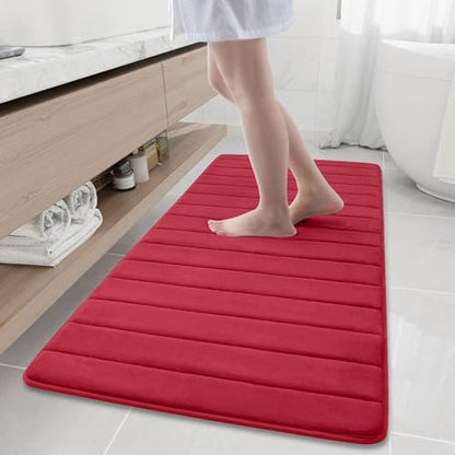 Buganda Memory Foam Bath Mat 60 x 24, Ultra Soft Absorbent Bathroom Rugs