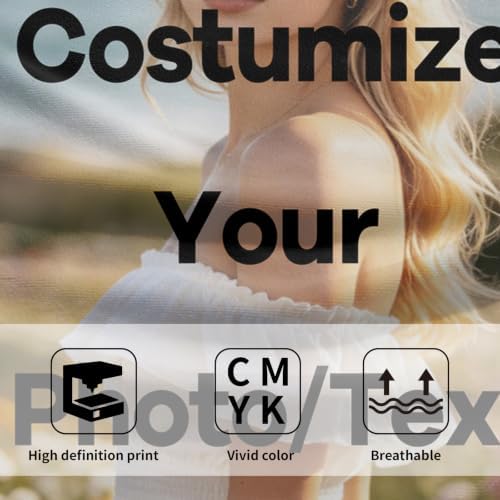 Customized Cotton Fabric Hand Towels Set of 2, Custom Any Image or Photo Personalized Bathroom Towel 28x14 Inch, Soft Absorbent Microfiber Wash Cloth for Kitchen Gym Hotel Home Decor