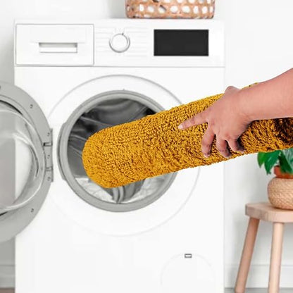 COTTON CRAFT 2 Pack Reversible Bath Mat - Plush 17x24 Bath Rug - Golden Rod