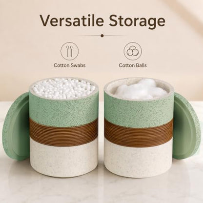 YMXYJM 6-Piece Resin Bathroom Accessories Set, Green
