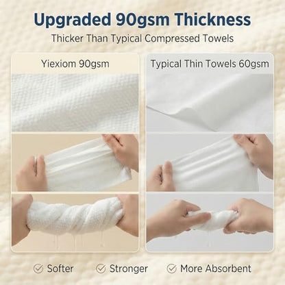 28-Pack Compressed Travel Towel Set, 4 Travel Kits, 3 Sizes