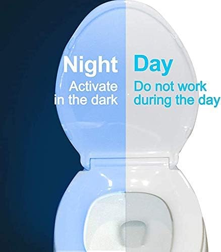 Color Changing Toliet Night Light Motion Sensor Led Motion Activated Washroom UV Slap Activated Butt Smart Light Commode Night Lamp(16 1)