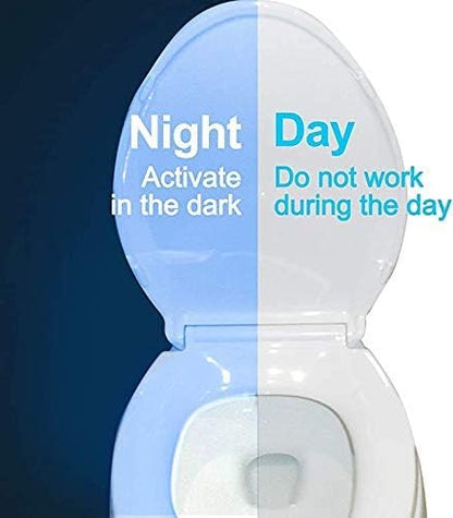 Color Changing Toliet Night Light Motion Sensor Led Motion Activated Washroom UV Slap Activated Butt Smart Light Commode Night Lamp(16 1)