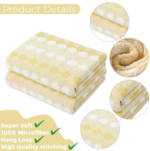 2-Pack Microfiber Bath Towels (27x54 Inches) - Ultra Soft & Quick Dry, 3X Absorbency, Lightweight for Gym, Yoga, Travel & Spa - Perfect for Home, Fitness & Post-Workout