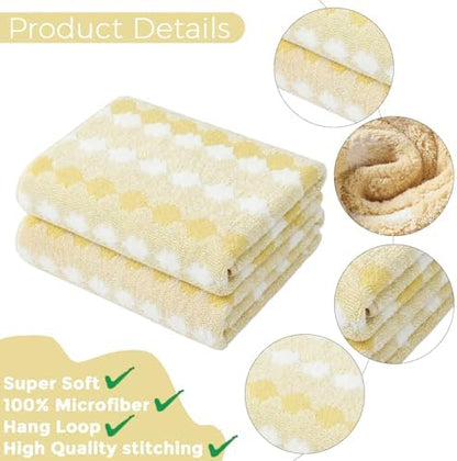 2-Pack Microfiber Bath Towels (27x54 Inches) - Ultra Soft & Quick Dry, 3X Absorbency, Lightweight for Gym, Yoga, Travel & Spa - Perfect for Home, Fitness & Post-Workout