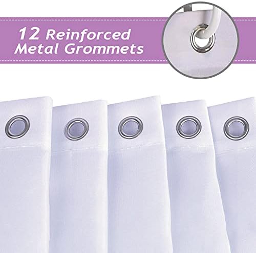 Bonhause Lavender Shower Curtain, Purple, 72x72, Waterproof Polyester