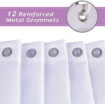 Bonhause Lavender Shower Curtain, Purple, 72x72, Waterproof Polyester