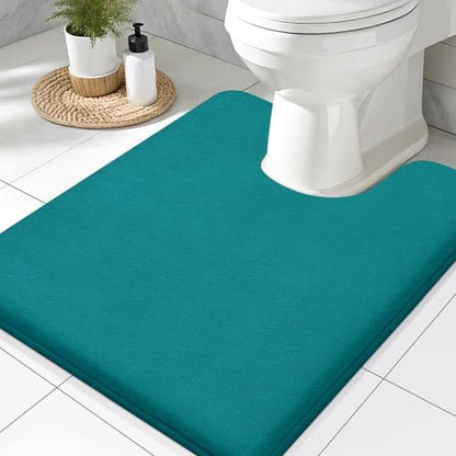 Smiry Memory Foam Toilet Rugs 24x20, Extra Soft Absorbent Bathroom Rugs