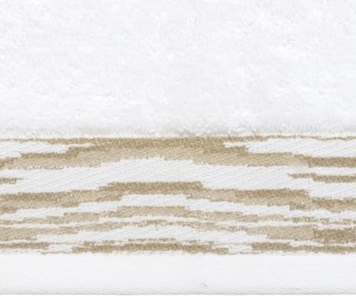 Nicole Miller - Washcloth Set, Heavyweight & Absorbent Jacquard Woven Cotton Towels, Set of 4, Dorm Room Essentials (Sydney Collection)