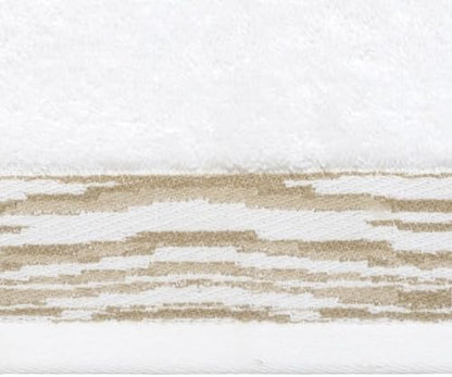 Nicole Miller - Washcloth Set, Heavyweight & Absorbent Jacquard Woven Cotton Towels, Set of 4, Dorm Room Essentials (Sydney Collection)