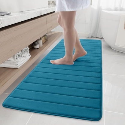 Buganda Memory Foam Bath Mat 70 x 24, Ultra Soft Absorbent Bathroom Rugs