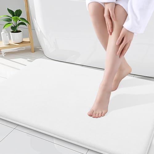 Smiry Memory Foam Bath Mat 34x21, Extra Soft and Absorbent Bathroom Rugs