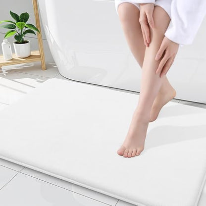 Smiry Memory Foam Bath Mat 34x21, Extra Soft and Absorbent Bathroom Rugs
