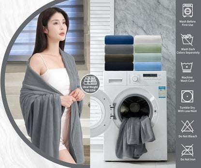 Premium Towel Set 2 Pack Hand Towel 16" x 31",Ultra Soft Highly Absorbent Hand Towel | Durable | Quick Dry | Multifunctional | Luxury Towel for Bathroom Hotel Kitchen Gym,Dark Grey